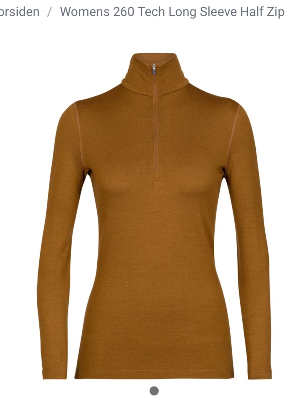 Icebreaker MERINO 260 MID WEIGHT TECH HALF ZIP size XL